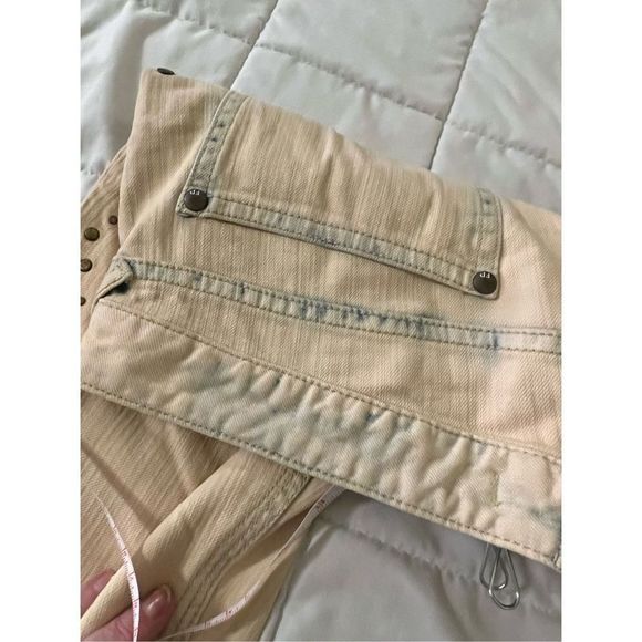 Anthropologie Free People studded bleached jeans sz31 - Picture 5 of 13